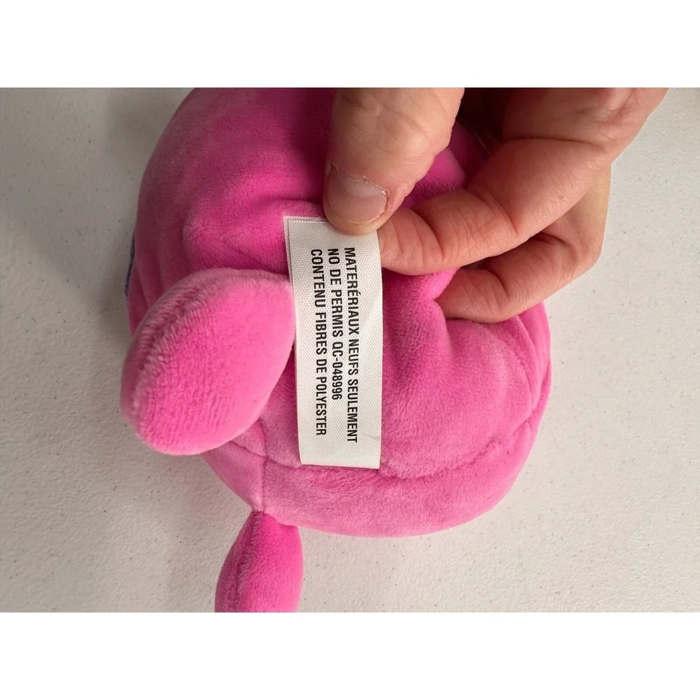 Pink Plush Monster Toy Horn &‎ Funny Face Design Squishy Baby Stuffed Animal
